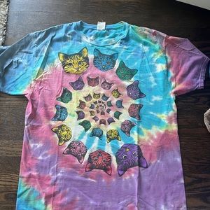 Tie Dye Cat shirt
